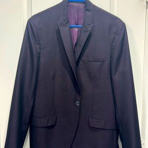 Top Man Men’s suit Maroon color 42R. pants 36R